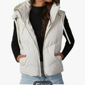 TCEC White Puffer Vest
